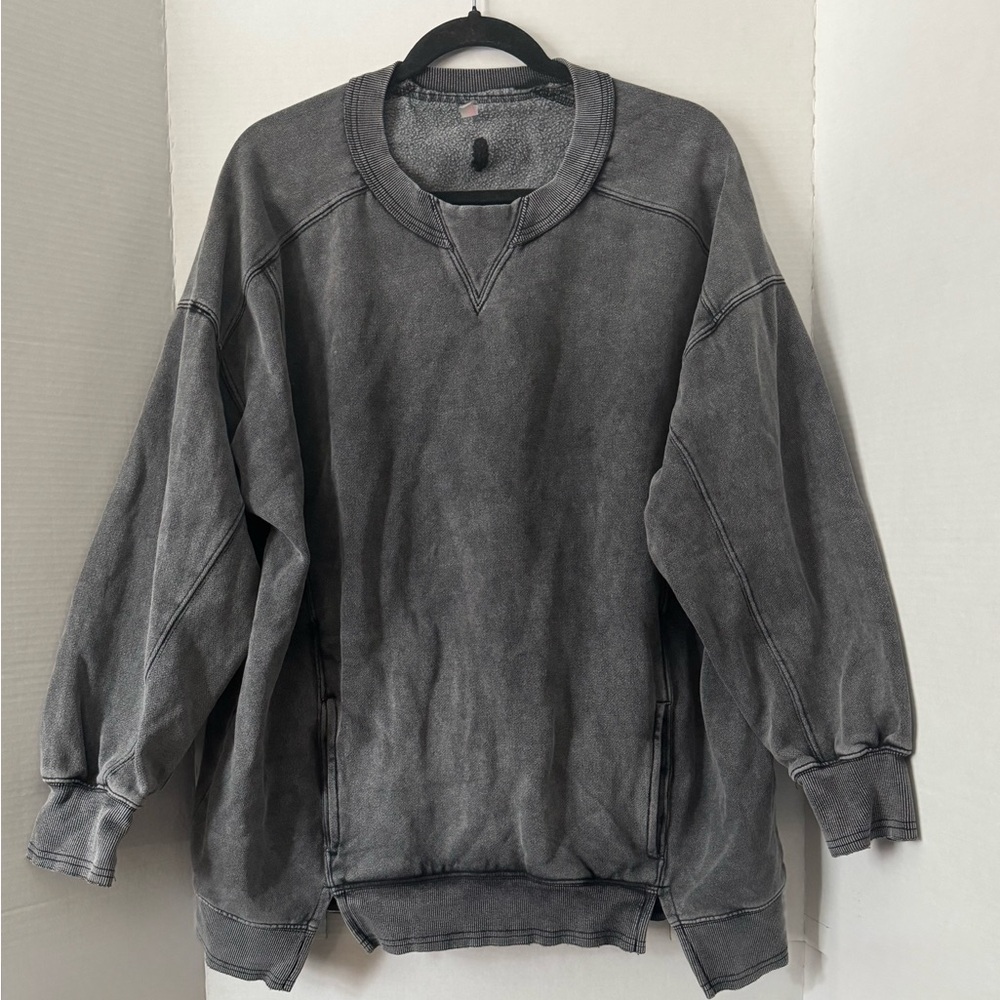 FP Movement Gray Pullover Sweater